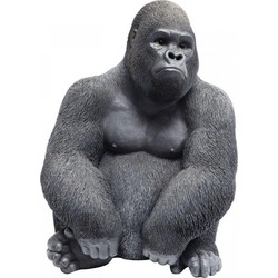 Kare Decofiguur Monkey Gorilla Side Medium Black