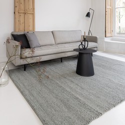 Wollen Vloerkleed Groen Vik - <a href="https://vloerkledenloods.nl/vloerkleden/wollen-vloerkleed">Wol</a> - 160 x 230 cm - (M)