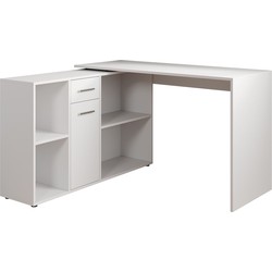 Meubella Bureau Crister - Wit - 122 cm