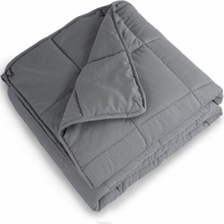 Zydante Swisstech® - Verzwaringsdeken - Weighted Blanket - Microfiber- 150x200 cm - Grijs