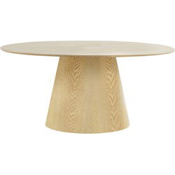 Eettafel Crème - MDF - 90x160x75cm - Ovaal