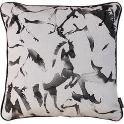 Sierkussen Velvet Horses | 45 x 45 cm | Velvet/Polyester