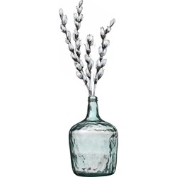 Natural Living Bloemenvaas Jeanne - transparant - gerecycled glas - D25 x H40 cm - Fles vazen - 10L - Vazen