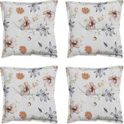 Madison -  Zitkussen Florina natural - Ca. 50x50 cm - Set van 4