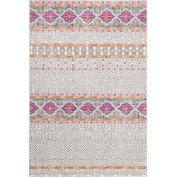 Safavieh Modern Chic Indoor Woven Area Rug, Madison Collection, MAD797, in Grey & Ivory, 91 X 152 cm
