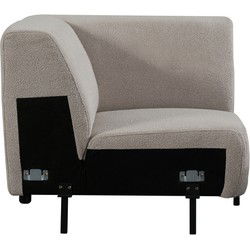 Bank Nero Hoek 97x97x80 cm