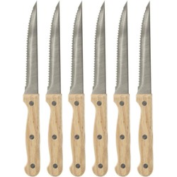 Secret de Gourmet Steakmessen/vleesmessen - 12 stuks - RVS - 22 cm - Messen