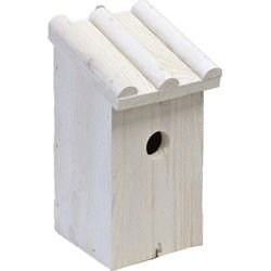 Boon Vogelhuisje - wit - hout - nestkastje voor mezen - 27 cm - Vogelhuisjes