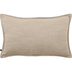 Kave Home - Kussenhoes Blok linnen in beige 30 x 50 cm