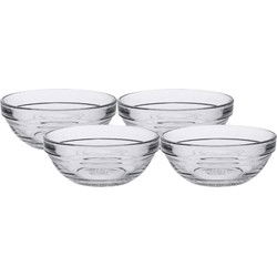 Duralex Kleine sausschaaltjes rond - glas - 18x stuks - Dia 9 x 4 cm - Serveerschalen