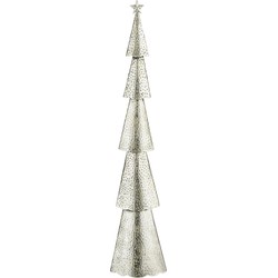House of Seasons Kerstversiering Kerstboom - 19x10x89.5 cm - Ijzer - Zilver