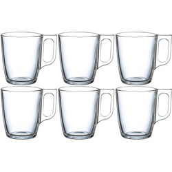 6x stuks glazen voor thee/koffie 250 ml - Koffie- en theeglazen