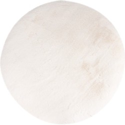 Heaven Fluffy Soft - Vloerkleed Hoogpolig - Effen Tapijt - Creme- 200 CM ROND