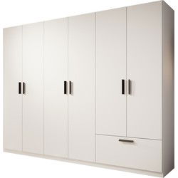 Meubella - Kledingkast Lillian - Wit - 270 cm