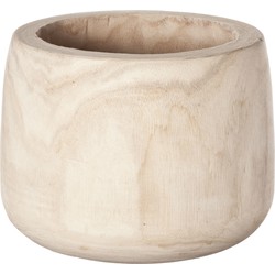 Cosy & Trendy Bloempot - hout - 22 x 17 cm - Plantenpotten