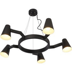 Hanglamp Biarritz - Zwart - Ø100cm - 5L