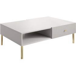 Meubella Salontafel Vermont - Wit - 102 cm