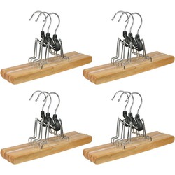 12x Kledinghangers voor broeken en rokken 24,5 cm - Kledinghangers