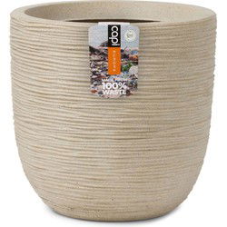 Pot bol Waste Rib H41 cm terrazzo beige