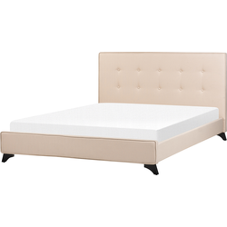 AMBASSADOR - Tweepersoonsbed - Zwart - 160 x 200 cm - Polyester