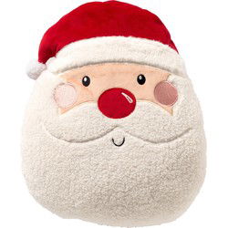 Textino CLAUS - sierkussen kerstman 38x45 cm - Tango Red - Textino