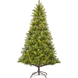 Black Box Trees Nagoya Kunstkerstboom met Warm Witte LED Verlichting - H210 x Ø115 cm - Groen