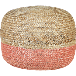 Beliani DUKI - Poef-Natuurlijk-Jute