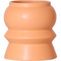 Kolibri Home | Tower peach bloempot - peach kleurige keramieken sierpot - Ø9cm