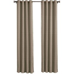 Larson - Luxe geweven blackout gordijn - met ringen - 1.5m x 2.5m - Beige