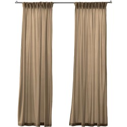 Larson - Velvet Gordijnen - 2.8m x 2.5m - Haken - Taupe