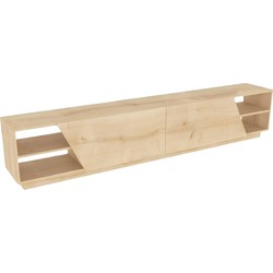 Meubel TV 4 planken 2 deuren L240 cm - Rhodes