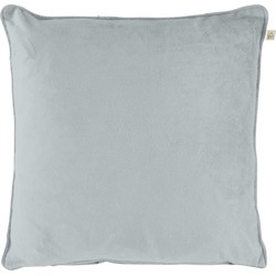 Dutch Decor VELVET - Kussenhoes mist 45x45 cm - grijs - Dutch Decor