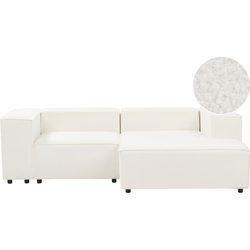 Beliani APRICA - Modulaire Sofa-Wit-Bouclé