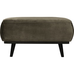 BePureHome Statement Hocker - Fluweel - Warm Green - 40x80x55