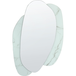 PANNES - Wandspiegel - Wit - 80 x 117 cm - Glas