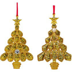 6 inch Leopard Tree Ornament X 2. 5x5x10 cm kerstornament