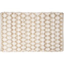 Clayre & Eef Vloerkleed  60x90 cm Bruin Katoen Rechthoek Tapijt