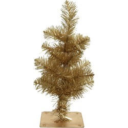Miniboompje/kunstboom in het goud 35 cm - Kunstkerstboom