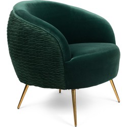 BOLD MONKEY So Curvy Lounge Chair Dark Green
