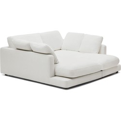 Kave Home - Gala 3-zitsbank met dubbele chaise longue wit 210 cm