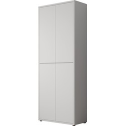 Meubella - Schoenenkast Amber - Lichtgrijs - 75 cm