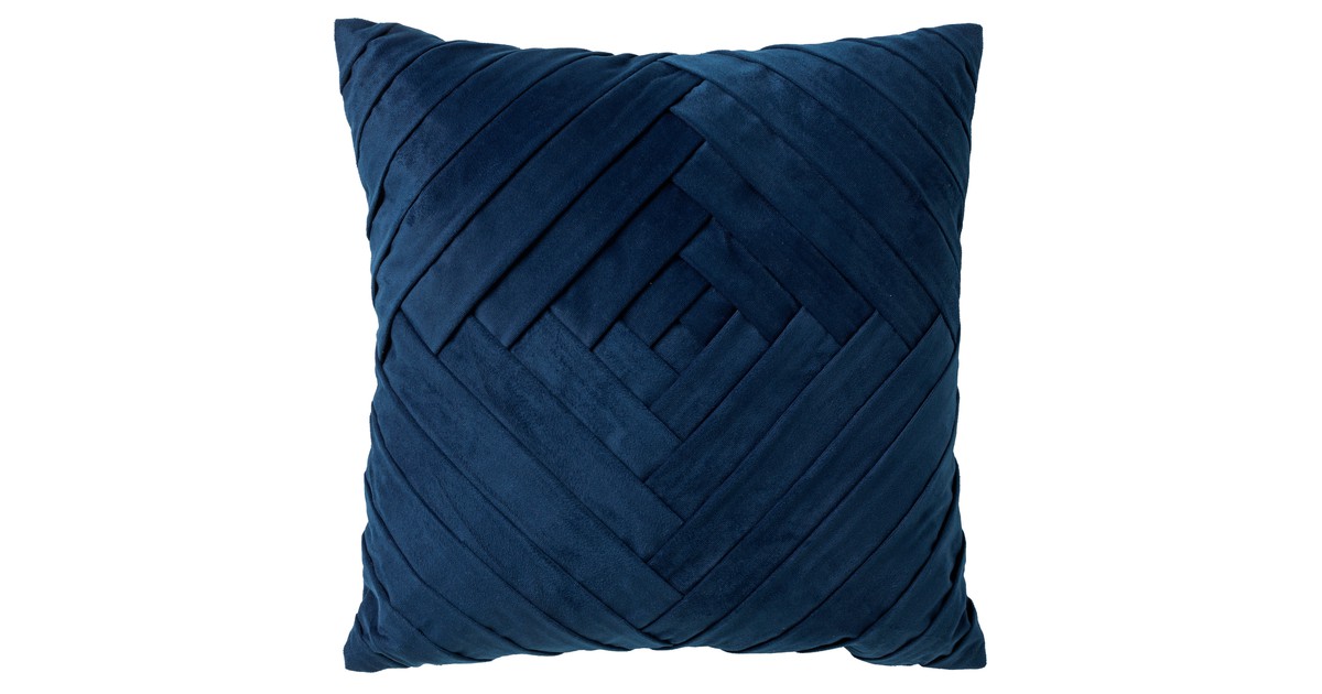 Dutch Decor PHILLY - Kussenhoes velvet Insignia Blue 45x45 cm - Dutch Decor