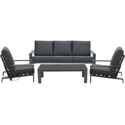 Garden Impressions Coba 4-delige loungeset - donker grijs