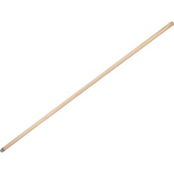 Buemag Bezemsteel universeel - hout - 130 cm - D24 mm - schroefdraad - Bezemstelen
