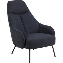 Fauteuil Blauw - Zithoogte 40cm - 73x92x98cm - Bertus