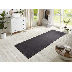 Loper Laagpolig Sisal Look - Geschikt voor Binnen & Buiten - Antraciet - 80x150 cm