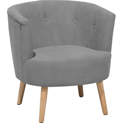 Beliani ODENZEN - Fauteuil-Grijs-Polyester