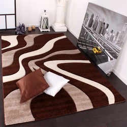 Laagpolig Vloerkleed - Diamesa - Modern - Bruin - 240x330 cm