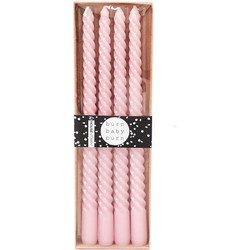 HV Set van 4  kaarsen/ Roze 30cm