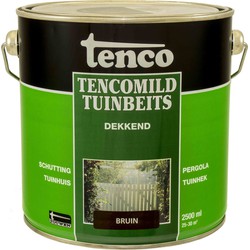 Dekkend bruin 2,5l mild verf/beits - tenco